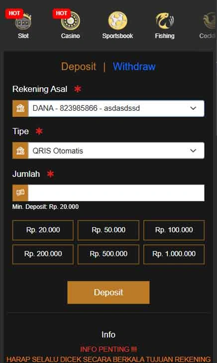 cara deposit Situs Tt343